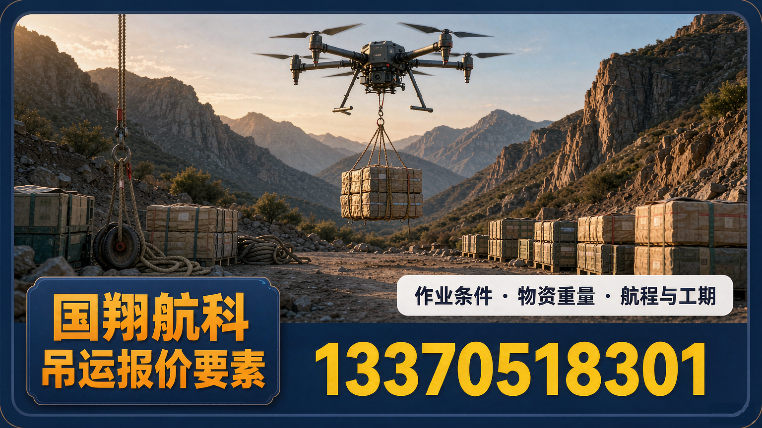 无人机吊运怎么收费?影响报价的六个因素